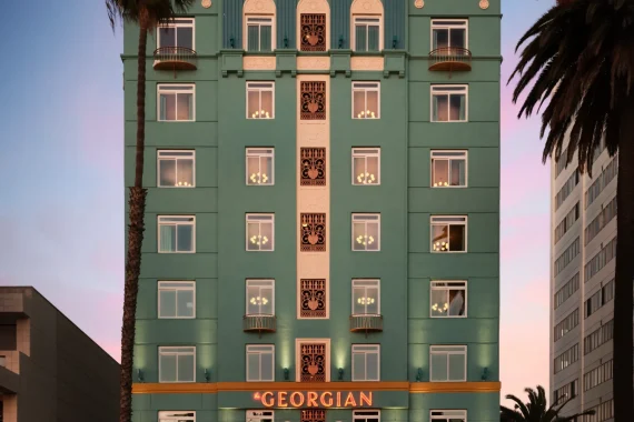 The Georgian - Exterior (Sunset)